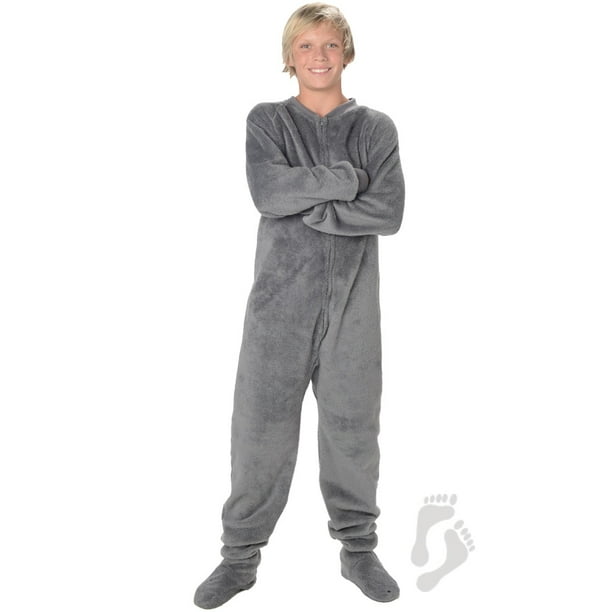 Howling Moon Kids Hoodie Chenille Onesie Footed Pajamas